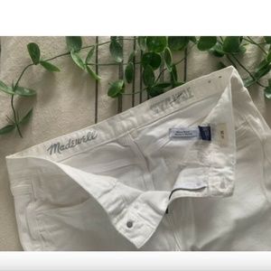 Madewell Skinny Ankle Jeans Womens 30 White Stretch Denim